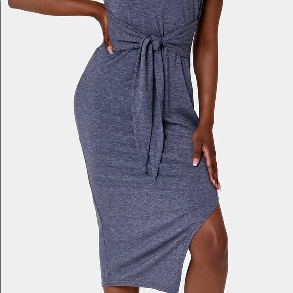 💥NWT yacun bodycon tie waist midi dress💥 - Picture 3 of 3